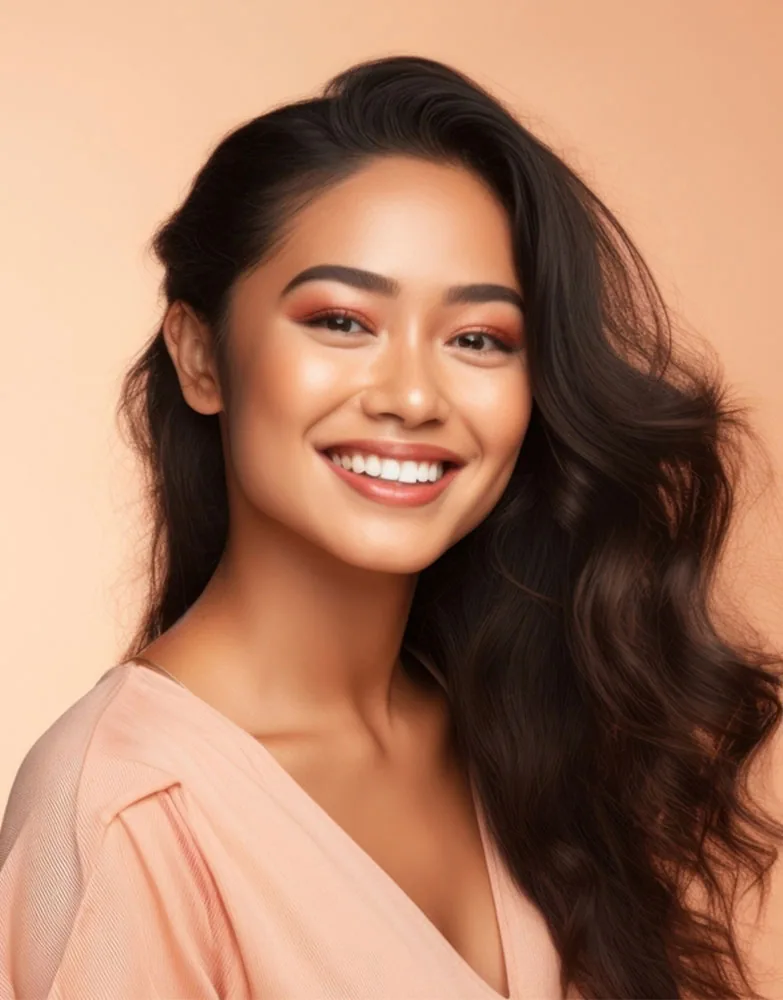 Smiling woman with long wavy hair, ZENAI Wellness Hyderabad